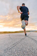 © .shock - Sunset Runner Embracing the Serenity of Dusk with Every Stride