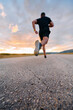 © .shock - Sunset Runner Embracing the Serenity of Dusk with Every Stride
