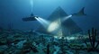 © Affan - Underwater Submarine Explores Mysterious Pyramid Structure on Ocean Floor.