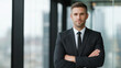 © Muhammad - Portrait of confident businessman in suit professional headshot corporate executive image