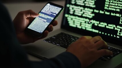 Coding in the Dark: Hacker's Hands on Phone and Laptop