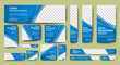 © ahmad - Corporate Business web banner template. vector Web set banner template, vertical, horizontal, square with multisizes. suitable for website ads, cover page, social media post, flyer and more