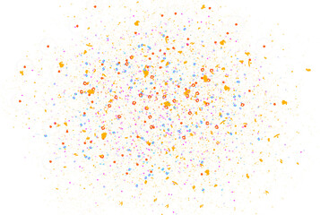 Canvas Print - Christmas bokeh sparkling dust particles glowing glittering colorful on transparent background 