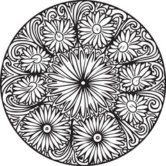  Mandala Floral Circle Pack