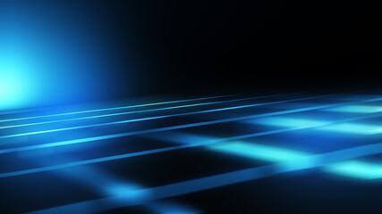 Wall Mural - Dark abstract background with ultraviolet neon glow