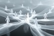 © Ruslan - Conceptual rendering shows interconnected human figures, representing networking and communication