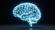 © Rohan - Digital representation of a human brain with glowing neural networks on a dark background, symbolizing artificial intelligence and advanced technology.