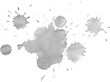 © Anor - Black ink watercolor texture isolated on white background