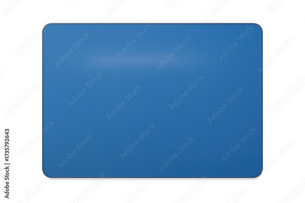 Blank blue rectangle shape with rounded corners Stock Photo | Adobe Stock