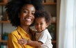 © wu - African American woman with child. High quality