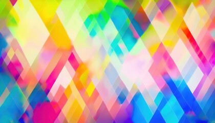 Wall Mural - vibrant abstract prism light blend with soft geometric shards and radiant pastel spectrum creating luminous diagonal motion and airy copy space ideal for modern wallpaper or digital banner design