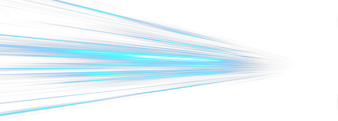Wall Mural - Light motion effect for banners. Blue lines. Speed ​​effect on blue background. Light, speed and motion lines on white background	.PNG