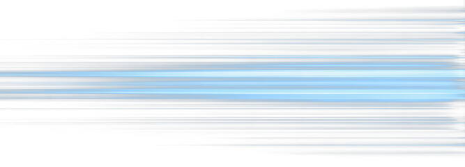 Canvas Print - Light motion effect for banners. Blue lines. Speed ​​effect on blue background. Light, speed and motion lines on white background	.PNG