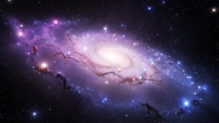 Wall Mural - Dynamic swirling gas and cosmic dust clouds coalesce and condense, depicting the mesmerizing birth and formation of a new galaxy fantasy, dynamic, slow motion