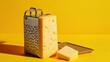 © Ssl - Cheese grater with a block of Swiss cheese