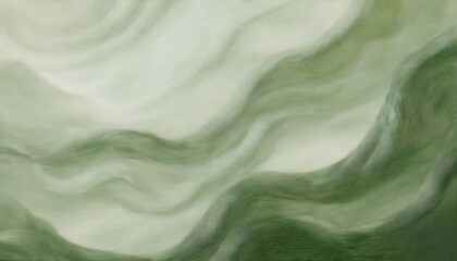 Wall Mural - abstract green wave texture with flowing contour lines and soft gradient motion creating serene organic landscape style background ideal for wallpaper or banner copy space