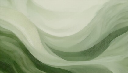 Wall Mural - abstract green wave texture with flowing contour lines and soft gradient motion creating serene organic landscape style background ideal for wallpaper or banner copy space