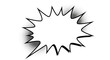 © Sindre - Isolated comic book speech bubble, halftone dotted design, empty burst for text, vector graphic