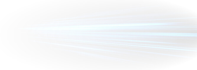 Canvas Print - Light motion effect for banners. Blue lines. Speed ​​effect on blue background. Light, speed and motion lines on white background .PNG	