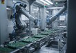 © Arif - Automated robotic arms working on PCB production line