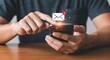 © Visi Hue - Checking email on smartphone concept new message notification mobile marketing digital communication