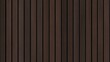 © Inka - SEAMLESS wall panel pattern, slim vertical slats in dark brown wood with natural fluted texture, modern interior background for home & office, decorative accent wall or acoustic panel design.