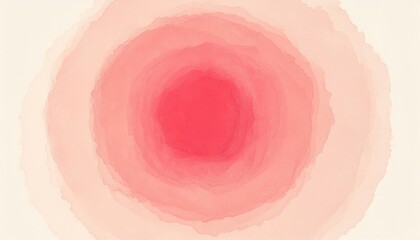Wall Mural - abstract pink watercolor bloom radiating soft concentric layers with delicate gradients on light background evoking floral energy calm atmosphere ideal for wallpaper or banner design