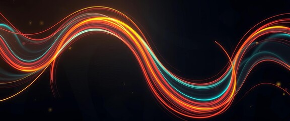 Wall Mural - Abstract swirling lines forming a futuristic glyph, representing innovative ideas,  thinking,  futuristic