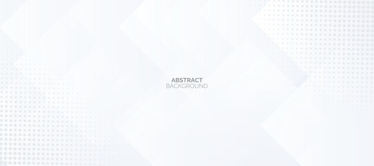 Abstract minimalist white background with circular element pattern