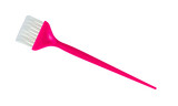 Pink hair coloring brush, isolated on a transparent background. This image is perfect for themes related to hair salons, beauty products, and DIY hair care.