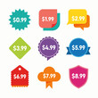 © Nadia - Set of colorful sale stickers, set color price