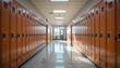 © Nataliya - Image of a long hallway inside a school with visible walls, flooring, and academic institutional design in a clean educational building environment