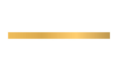 Elegant gold banner bar with shiny metallic finish, design element