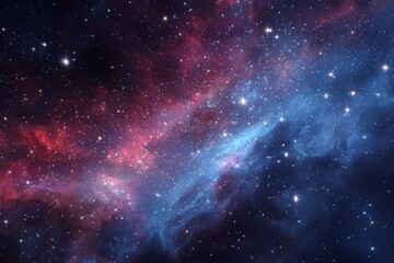 Wall Mural - Exploration of cosmic space reveals vibrant nebulae and countless stars in a breathtaking celestial tapestry