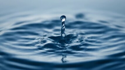 Poster - A top-down perspective showcases a powerful slow motion water splash, creating a complex fractal pattern on the surface modern, liquid, refreshing