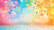 © Xolonavt - Colorful confetti celebration abstract background art. Vibrant party joy with festive mood. Cheerful decoration, bright colors, dynamic atmosphere, fun texture, creative event, lively design,
