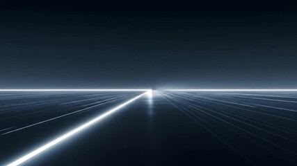 Abstract futuristic digital data highway with glowing lines. Conceptual background for technology, network, speed, and innovation.