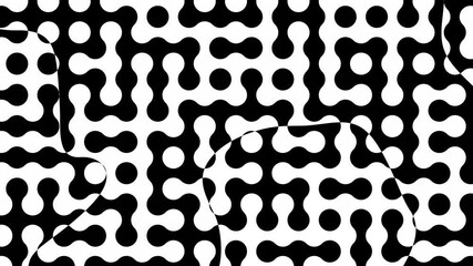 Wall Mural - Animated wavy line motion graphic background. Seamless looped Abstract motion graphic, Abstract moving topographic map lines. Moving wavy line striped