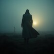 © cookiecutter - Mysterious Figure in Foggy Landscape