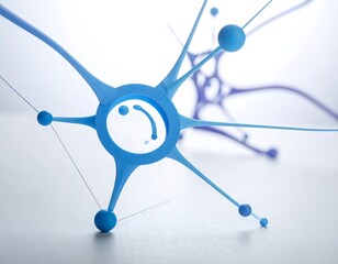 Abstract network of interconnected forms