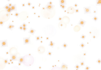 Wall Mural - The dust sparks and golden stars shine with special light. Vector sparkles on a transparent background. . Stock royalty free vector illustration. PNG