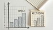 © mat - Graph Representation with Rising Results and Notepad for Business Growth Concept Visualization
