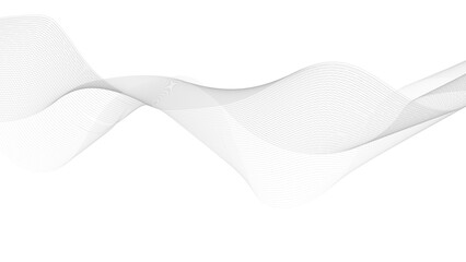 Wall Mural - Dynamic flowing wave design element. Futuristic technology and sound wave pattern. 
