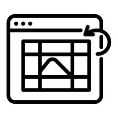 Web Layout Thirds Line Icon of Rule of Thirds Icon Set