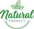 © MDMAHBUBUR - Natural Product Lettering with HandDrawn Style Green Leaves on Transparent Background