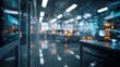 © CStock - Futuristic workspace with advanced technology, showcasing digital interface and modern design in a sleek environment.