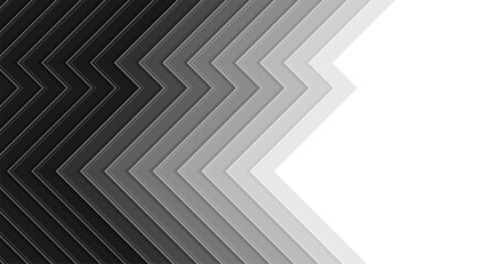 Wall Mural - Black white zigzag minimal stripes technology abstract background. Futuristic geometric vector design