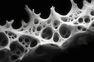 Wall Mural - Stunning intricate microscopic organic network with complex cellular patterns, perfect for science, technology, and modern abstract design projects.