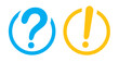 © VTauscher purdesign9 - SYMBOLES POINT D'EXCLAMATION ET POINT D'INTERROGATION DYNAMIQUES
