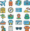 © Danny - Travel icons set for trip planning and transportation